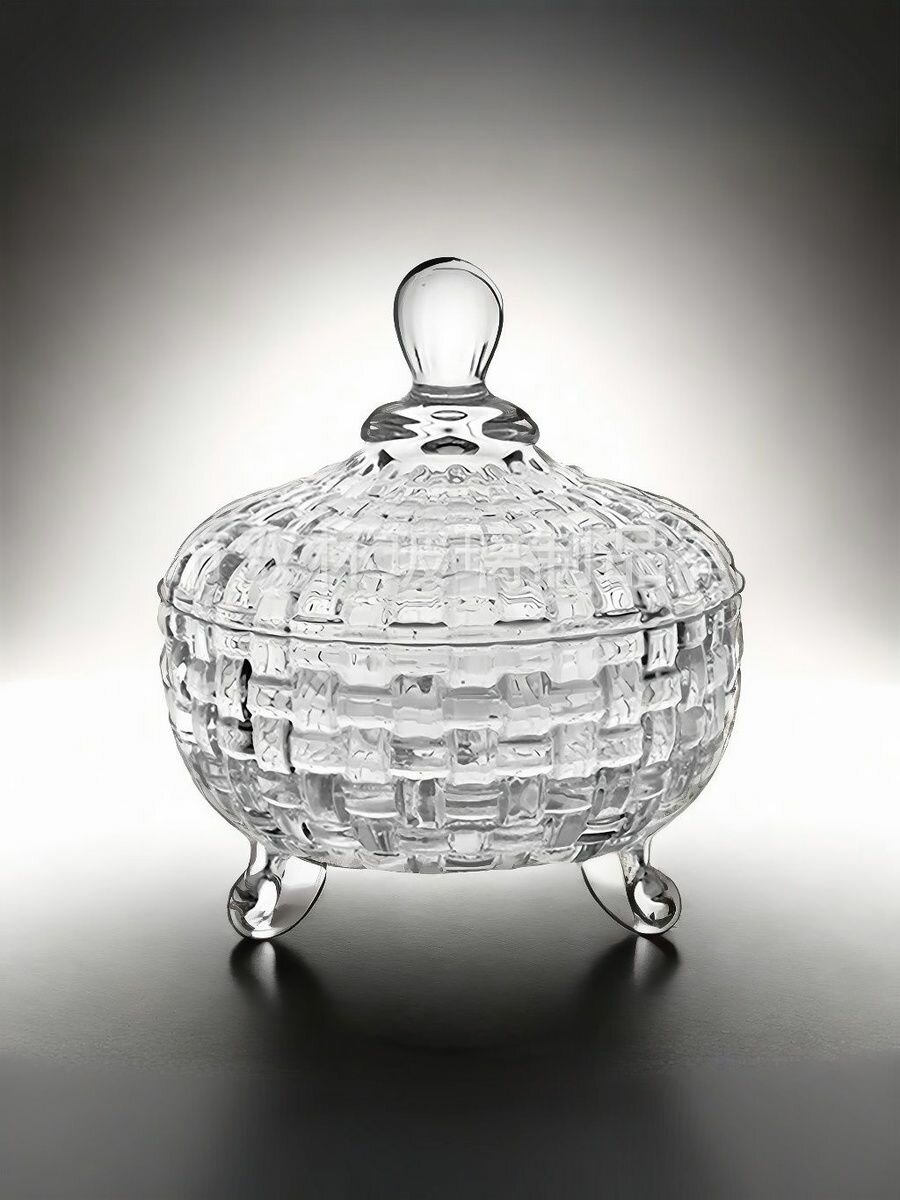 Стеклянная банка с крышкой на трёх ножках, 230 мл