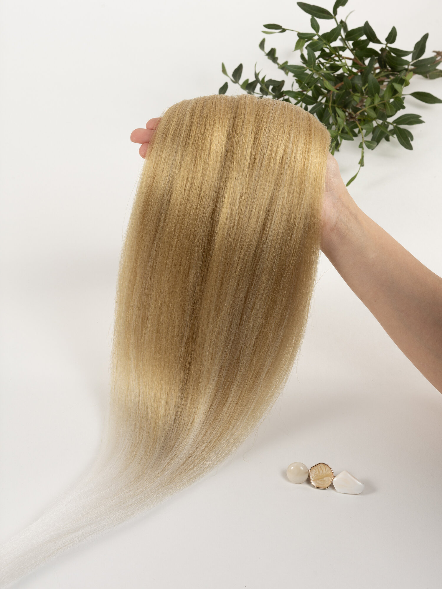 Канекалон омбре блонд искусственные волосы для причесок 70 см