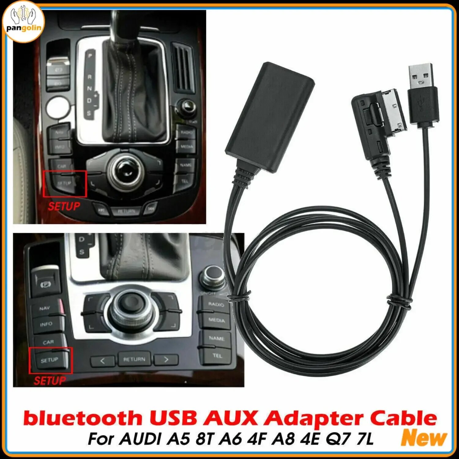 Автомобильный беспроводной Bluetooth-музыкальный интерфейс AUX аудиокабель-адаптер для Audi Q7 A5 A6 A8 всех моделей с MMi 2G High New