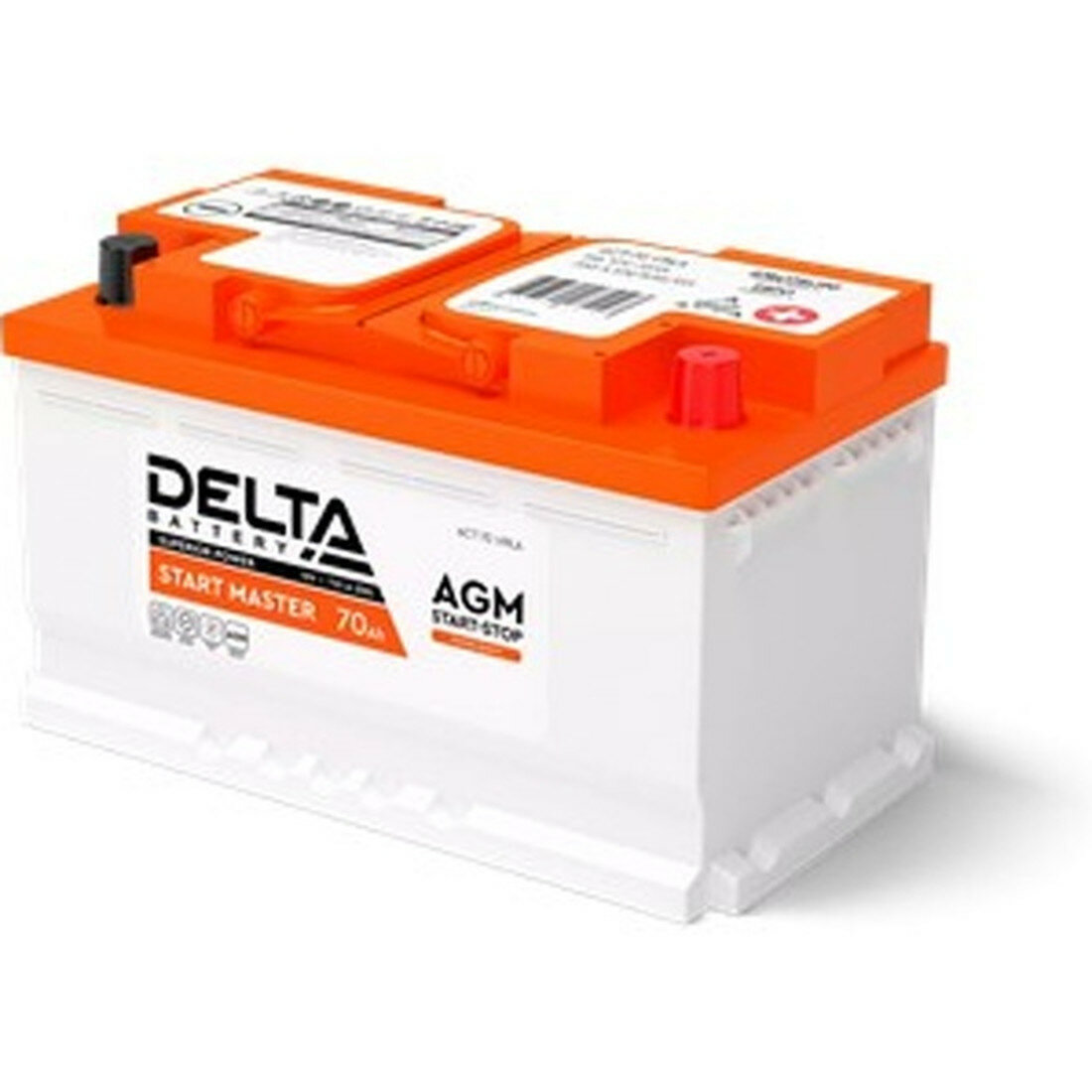 Автомобильный аккумулятор Delta Battery DELTA START MASTER 70 Ah AGM