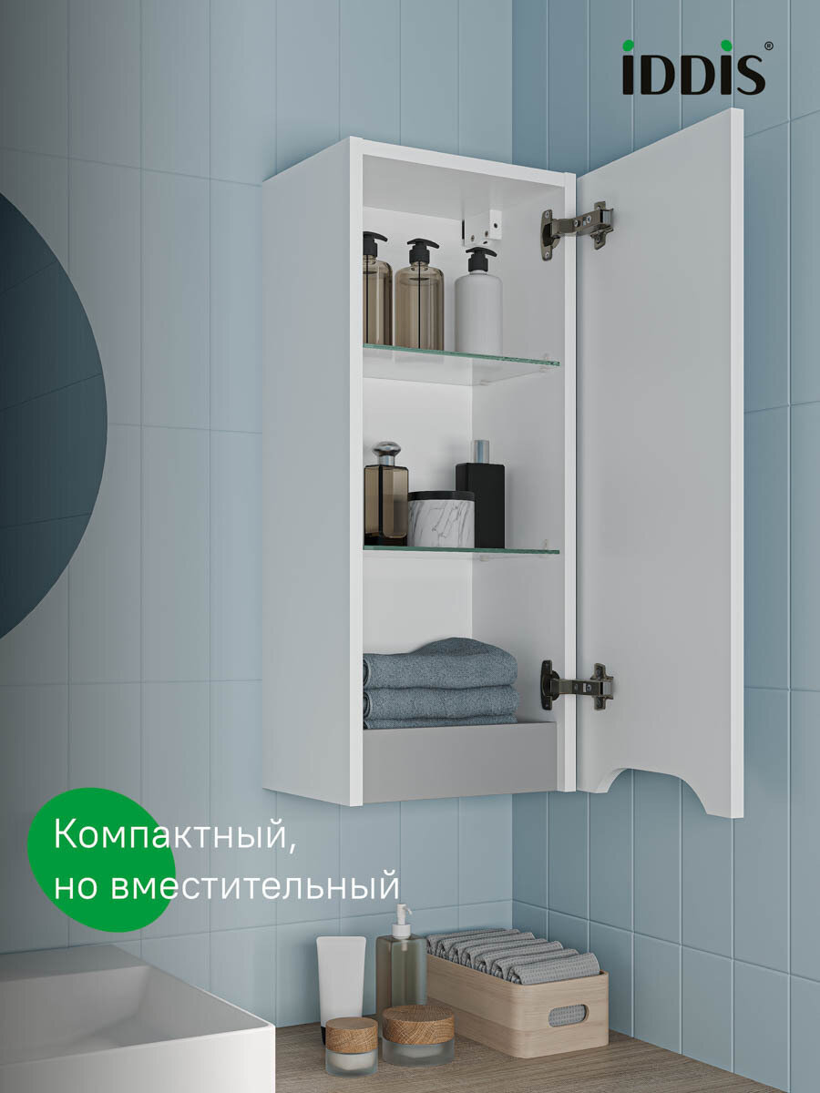 Пенал подвесной для ванной комнаты IDDIS Sky SKY30W0i97 30 см белый