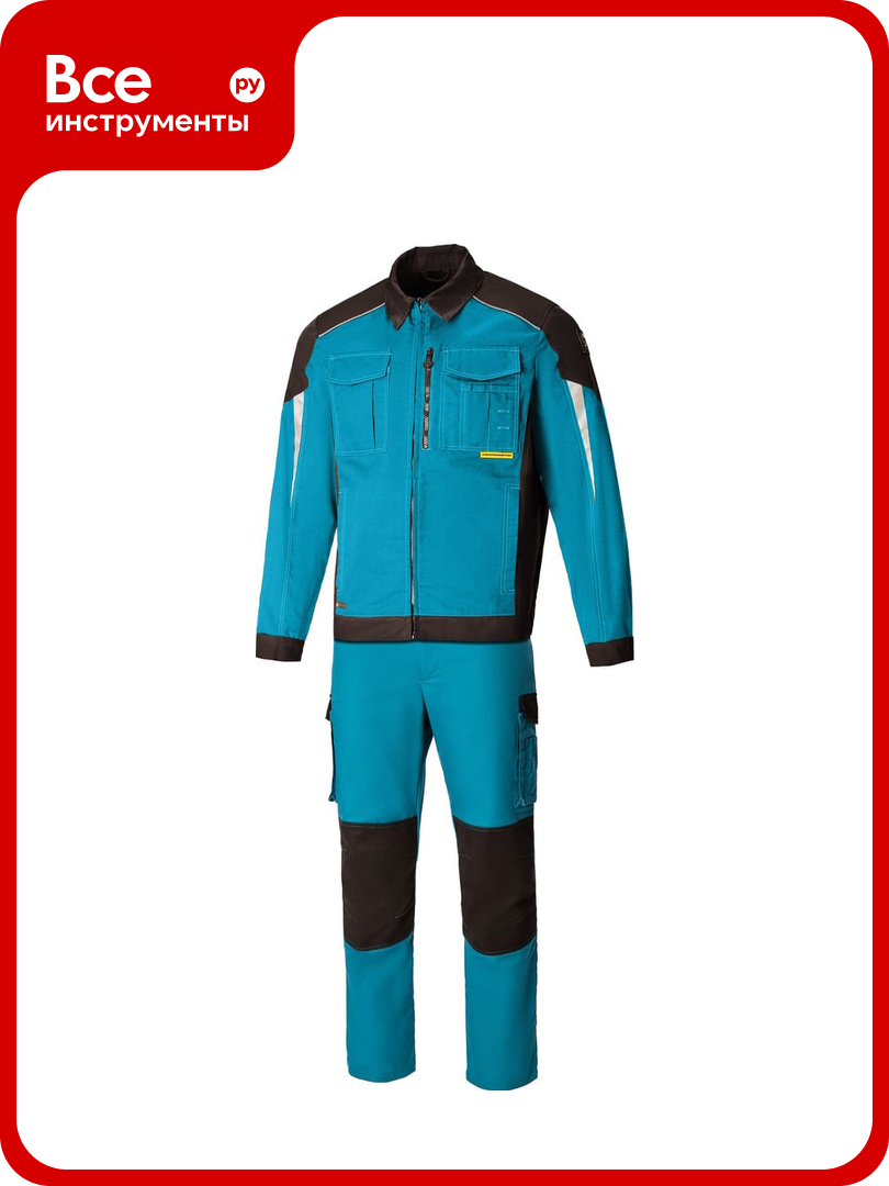 Костюм союзспецодежда STATUS NEW аквамарин/черный р.48-50 рост 182-188 2000000117157