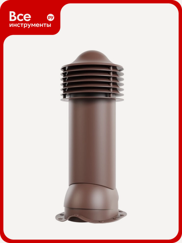 Изображение товара Вентиляционная труба для металлочерепицы Viotto диаметр 150 мм, утепленная, коричневый шоколад RAL 8017 07.506.02.02.07.100.8017