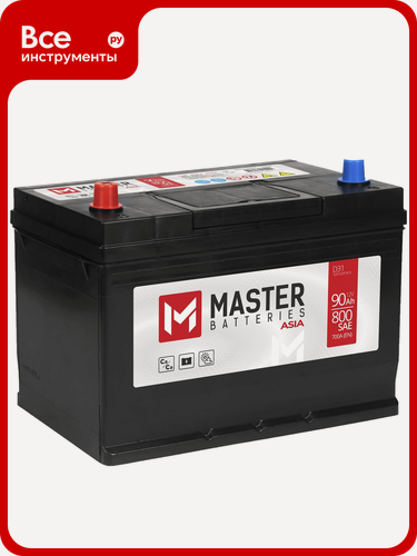 Изображение товара Аккумулятор автомобильный MASTER BATTERIES Asia 90Ah L+ MBA901