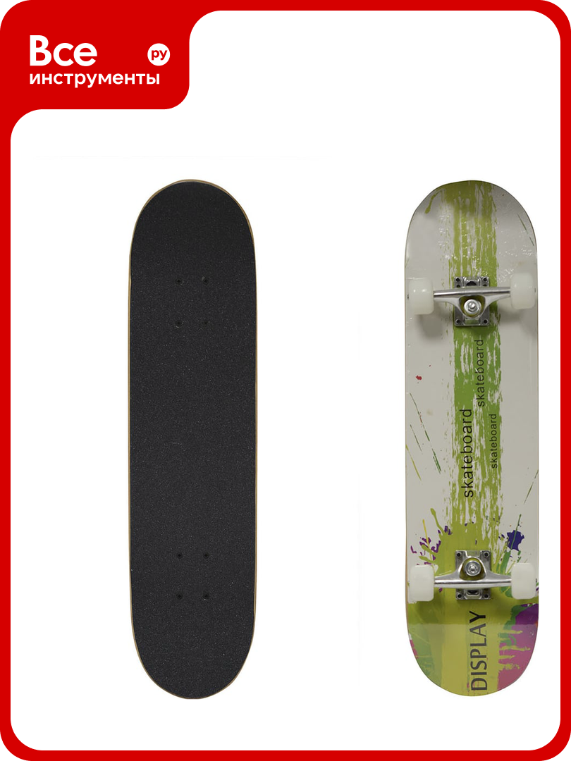 Скейтборд Black Aqua 901YL салатовый 2000999793370