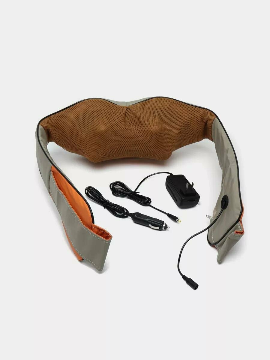 Массажер NECK, для шеи и спины, инфракрасное прогревание, 3D массаж — фото 1