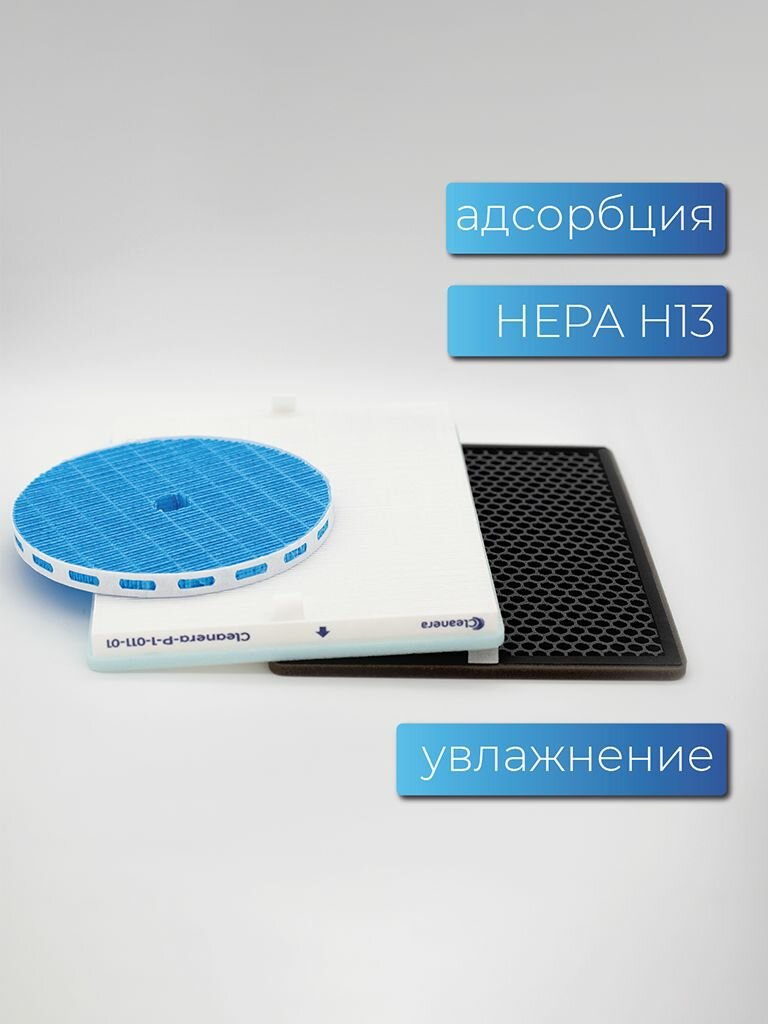 HEPA фильтр для очистителя воздуха + угольный + увлажняющий для Philips AC1213, AC1214, AC1215, AC1217, AC2729, комплект FY1410 + FY1413 + FY2425 — фото 1