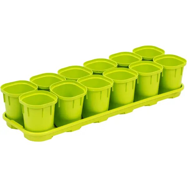 Набор горшков для рассады 200 мл 12 шт.