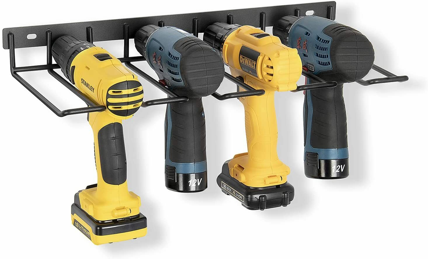 Подставка стеллаж MyPads настенный гаражный для дрелей шуруповертов электроинструментов