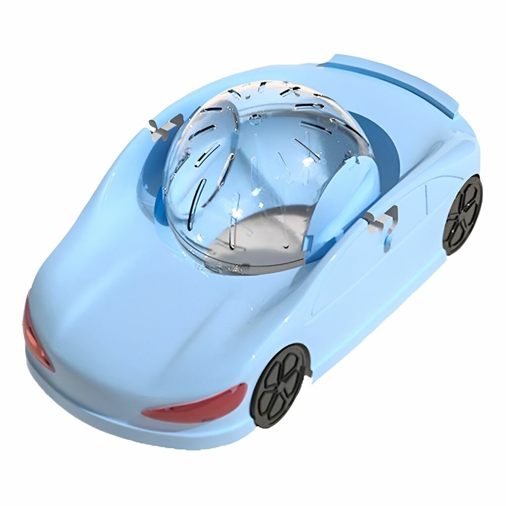 Игрушка для грызунов "Мяч для бега" B177 пластик для обучения синий белый