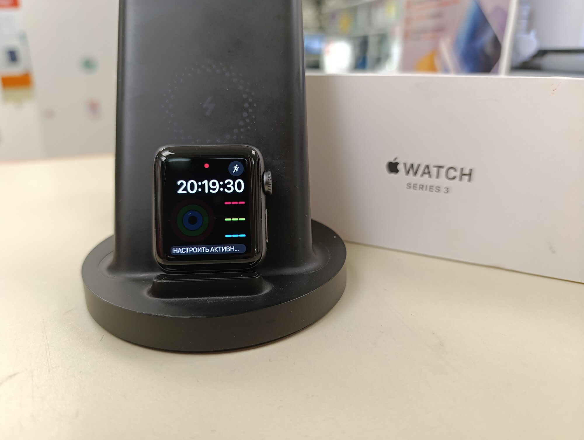 Смарт-часы Apple Watch Series 3 38мм, корпус алюминий черный Б/У