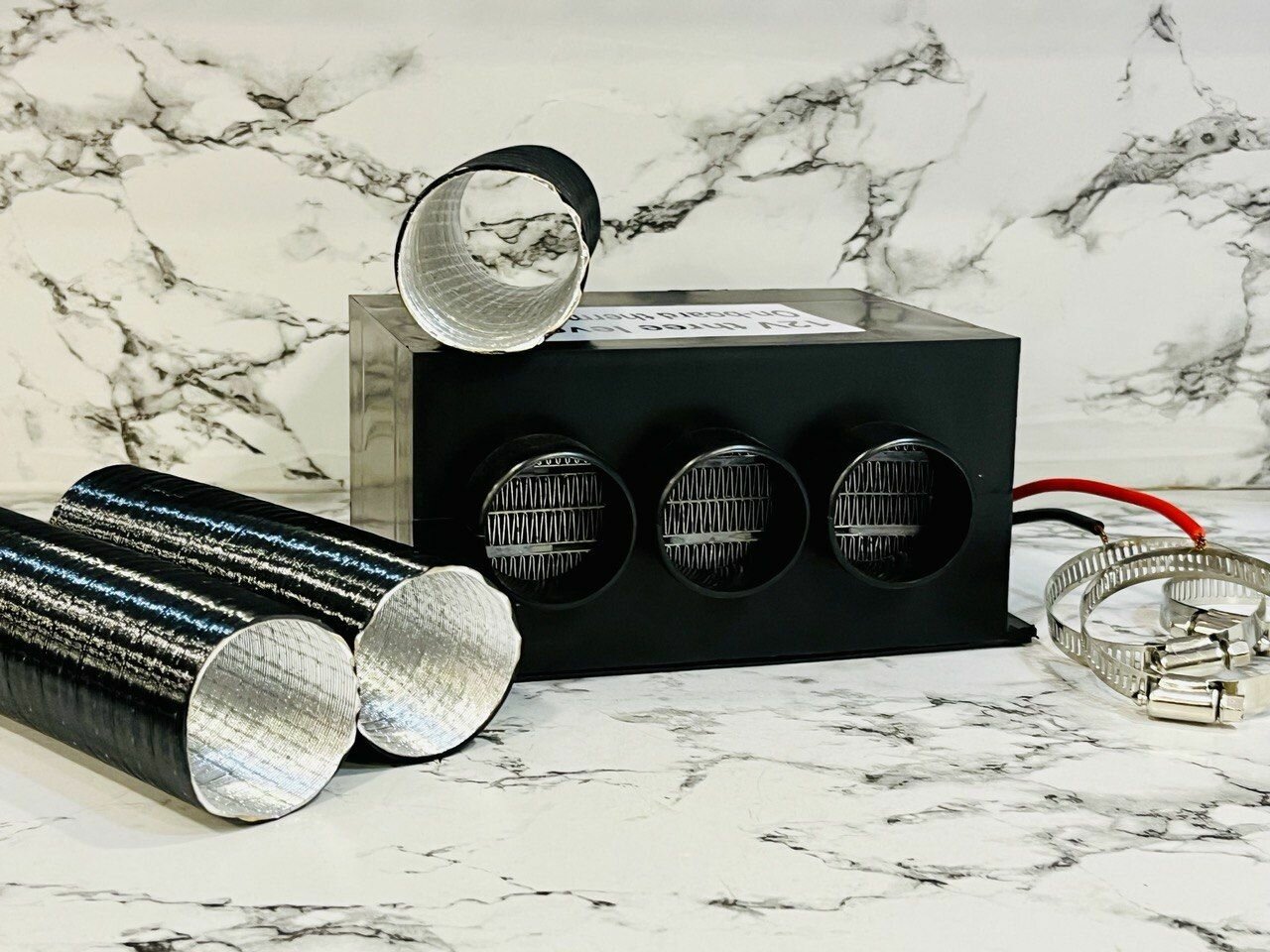 Печка автомобильная электрическая (тепловентилятор) 12 вольт 2 режима работы 800W h-6324.12