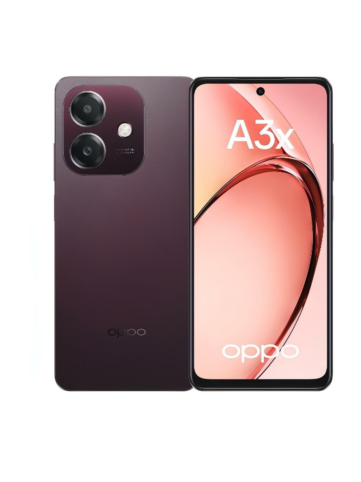 Смартфон OPPO A3x 4/128GB Бургунди