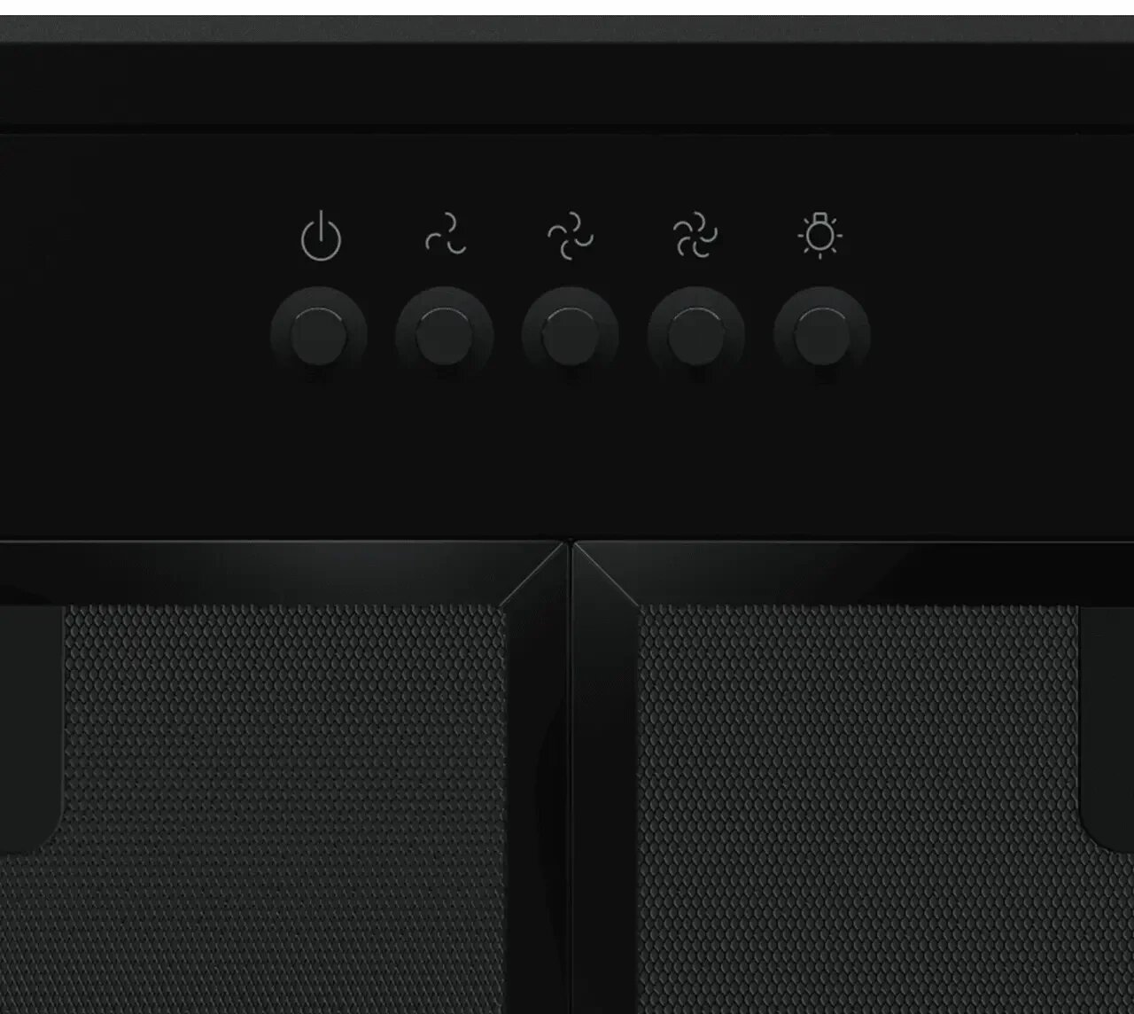 Силуэты кухонных гарнитуров разных брендов с выделенной зоной установки вытяжки