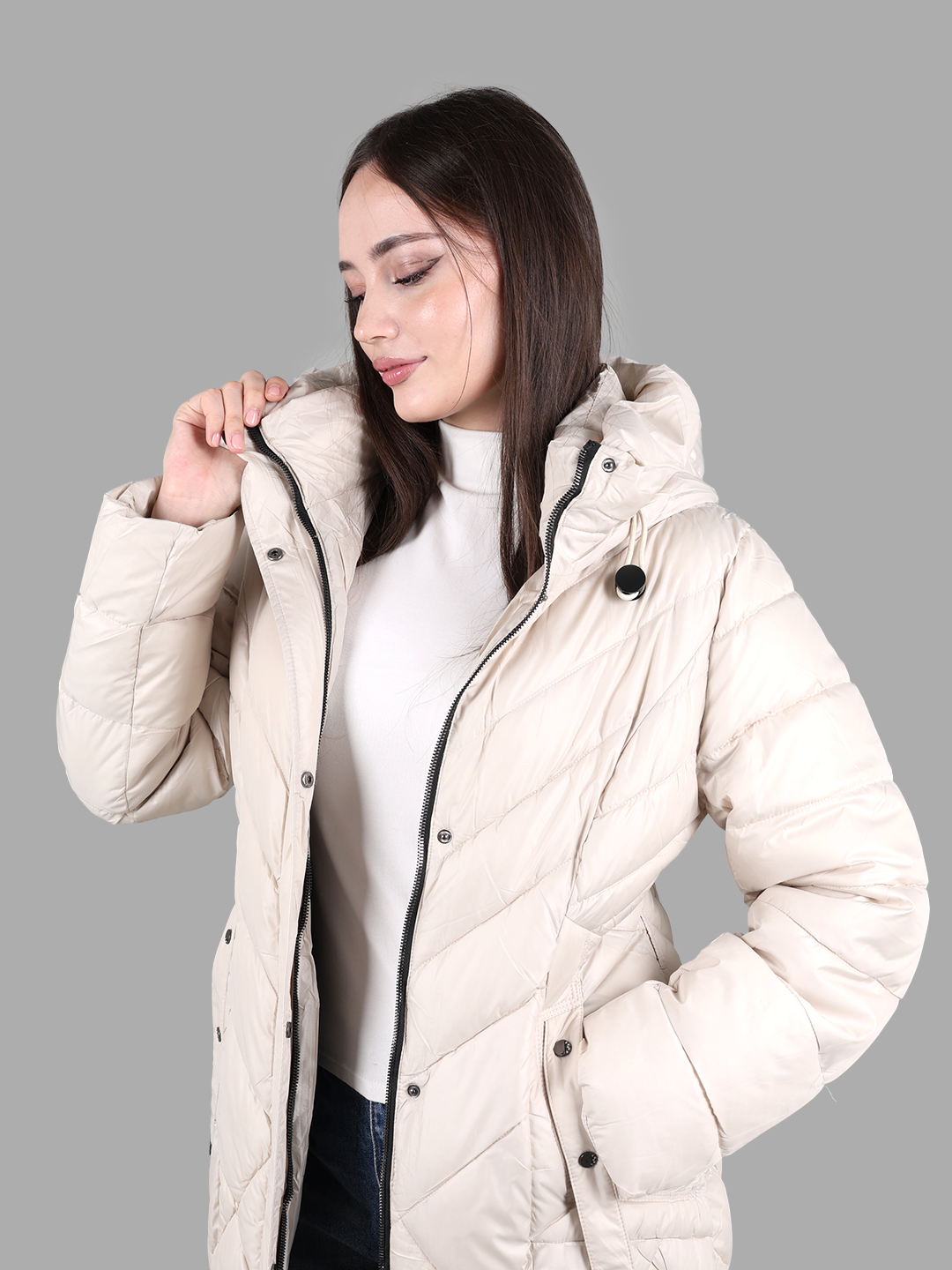 Куртка , размер 54, белый — фото 1