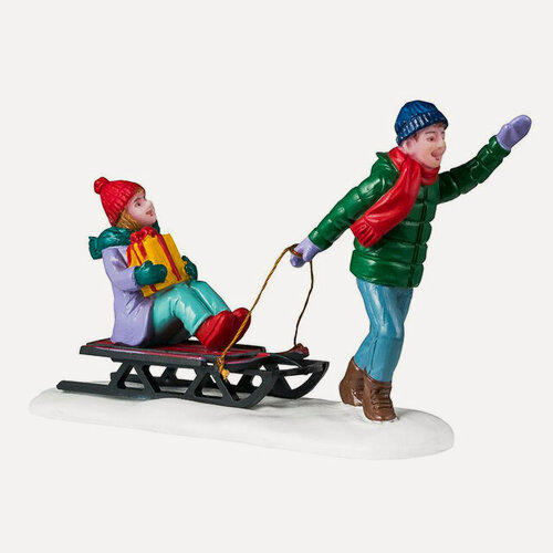 Изображение товара Фигурка Дети везут подарок 8 см, Lemax (Лемакс), 42326-lemax