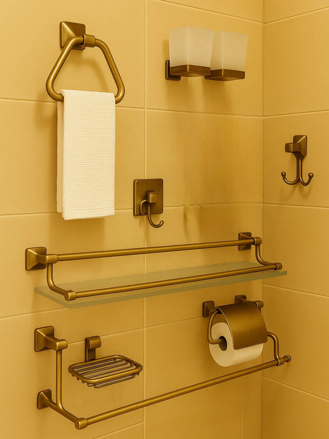 Набор аксессуаров для ванной R3700 – стиль и практичность в каждой детали