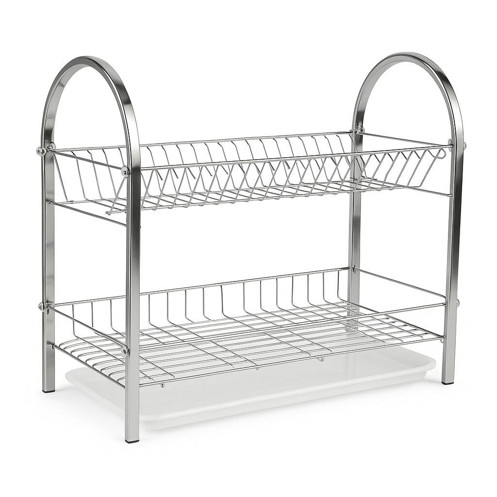 Сушилка для посуды, двух-трех ярусная, с поддоном, для тарелок.