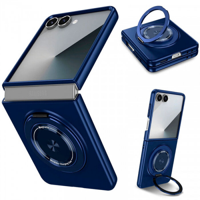 Matte Shield Ring Тонкий пластиковый чехол с кольцом Magsafe для Samsung Galaxy Z Flip 7