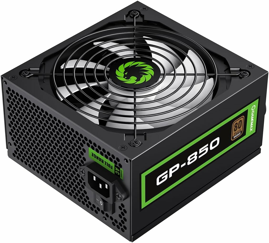 Блок питания GAMEMAX GP-850, 80PLUS Bronze, 850W, активный PFC — фото 1