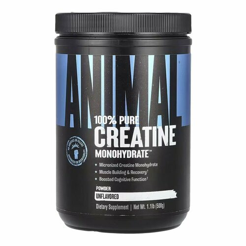 Креатин моногидрат UNIVERSAL Animal 100% Pure Creatine Monohydrate, 500 гр
