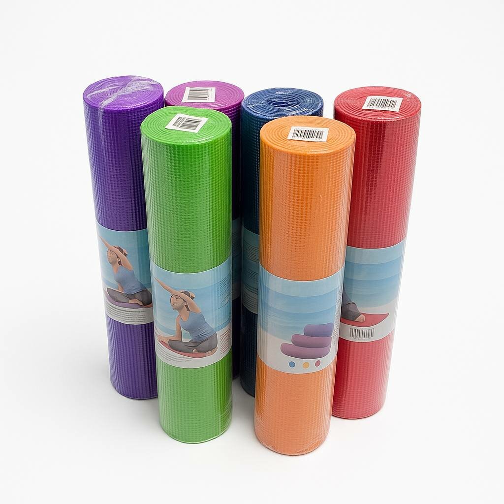 Коврик гимнастический, Йогамат ПВХ , 173см х 61см х 0.6см