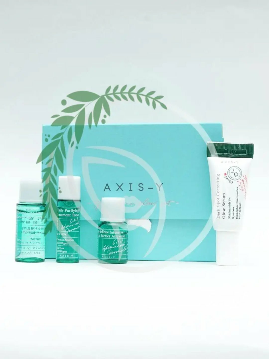 AXIS-Y The Mini Glow Set — мини-набор (4 мини-продукта): гель-очищение + тонер + ампула + сыворотка