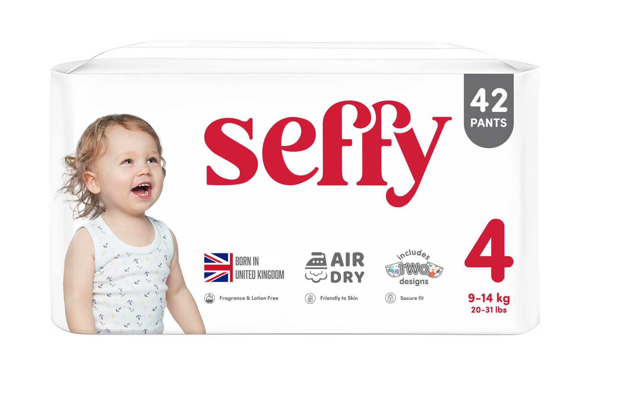 Подгузники-трусики Mello Seffy, для малышей 4-7 кг, 4 размер, 42 шт