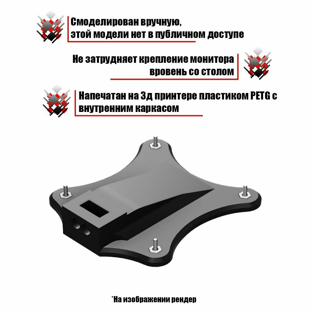 Картинки Крепление переходник VESA для Xiaomi Redmi Display G24 A24 и Mi 1C 1A, кронштейн случайного цвета