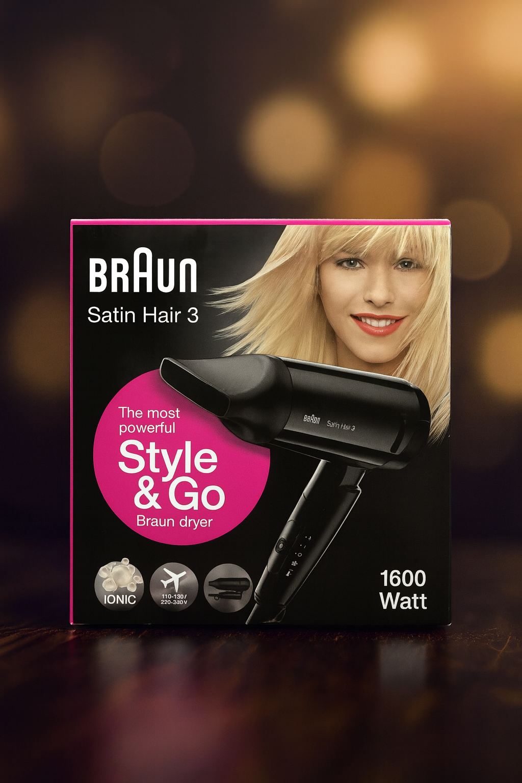 Фен Braun Satin Hair 3 HD350 1600 W Черный - надежное и функциональное устройство для стильной и легкой укладки волос. Этот компактный и мощный фен от Braun обладает мощностью 1600 Вт,