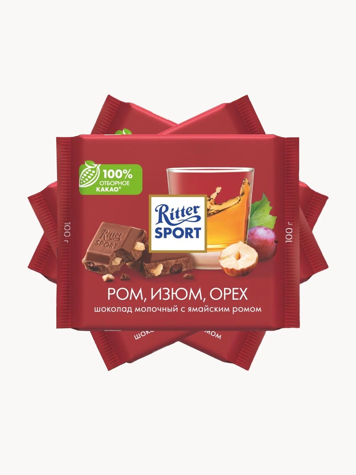 RS Шоколад мол Ром Изюм Орех 3 100г