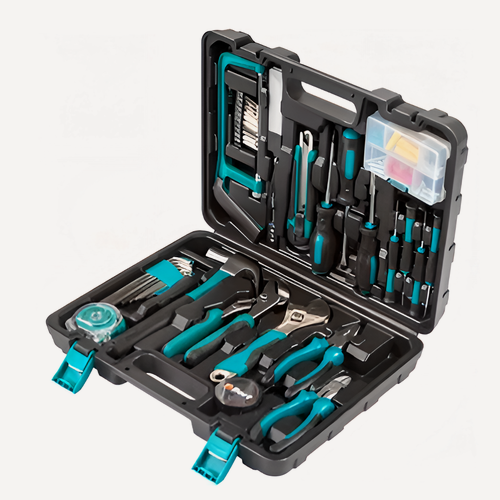 Изображение товара Набор инструментов Bort BTK-100 зеленый/черный, 100 предметов, универсальный,