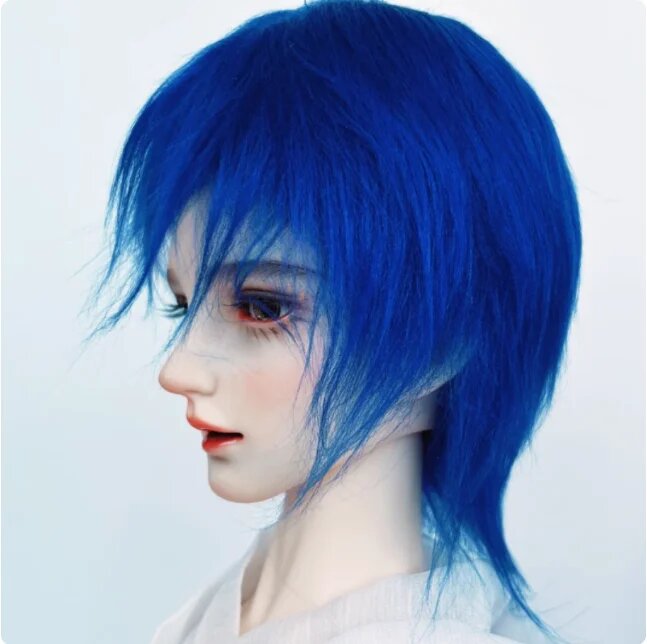 Меховой парик для куклы BJD 1/3 1/4 1/6 Color 9, 24cm