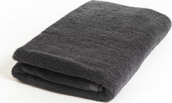 Полотенце махровое темно-серое (графит) 400гр (70х140 см), 100% Хлопок, 1шт