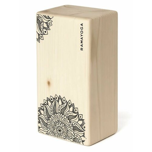 Деревянный опорный блок, кирпич для йоги Мандала
