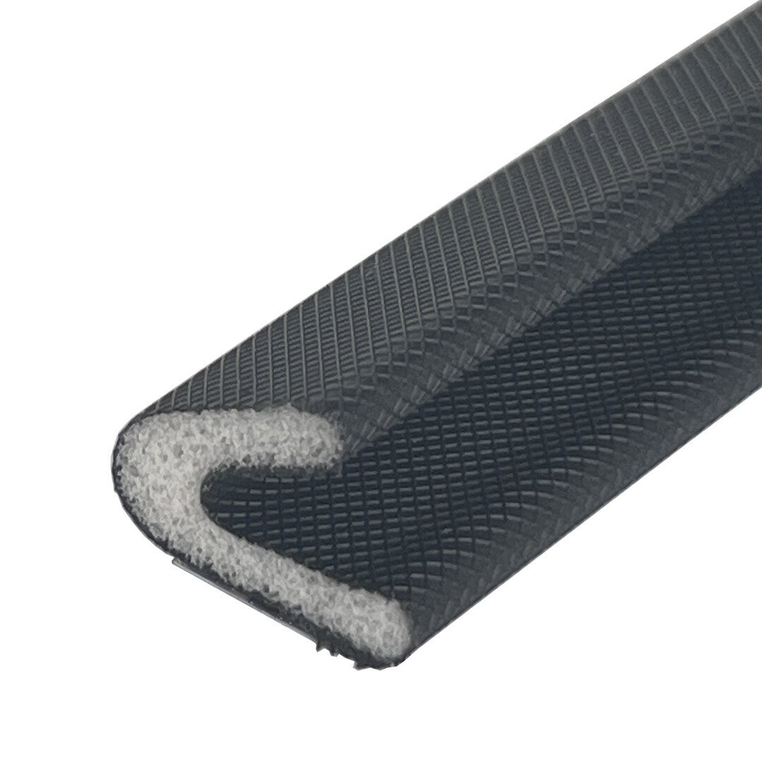 Уплотнитель самоклеящийся аналог (Schlegel QL 3121 (12*15)), черный (галочка) для входных дверей (Китай) 6 метров