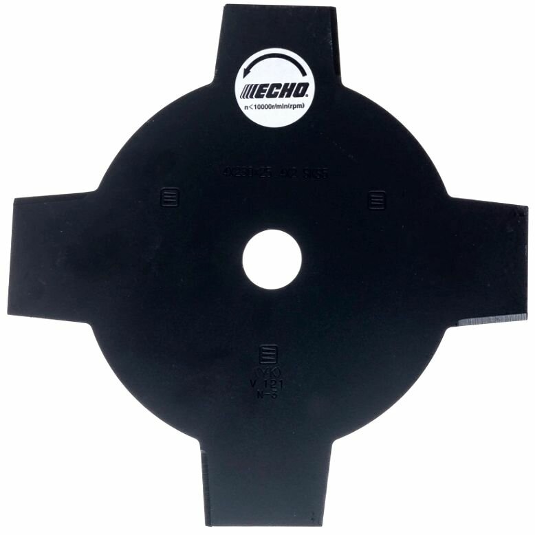 Нож для триммера ECHO 4-зубчатый (тип А) d 230мм/t 2мм/25,4мм / X400-000021