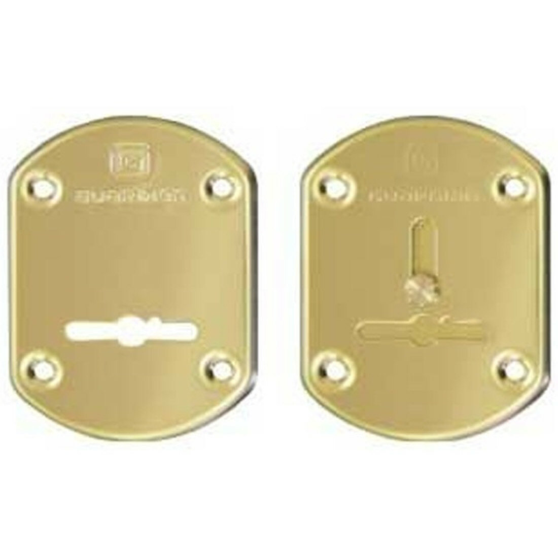 Накладки сувальдные Гардиан   латунь ГЛ 21  пара   объемная  123 471 