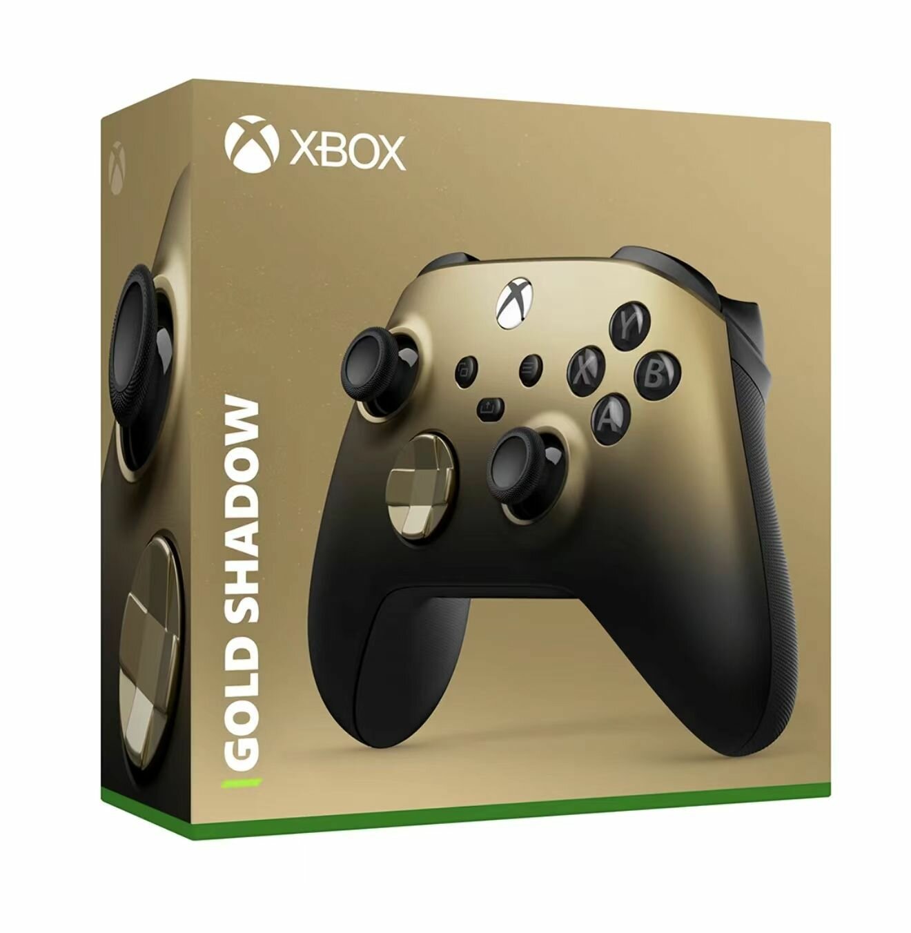 Xbox Геймпад Gold Shadow (Xbox One/Series X/S/PC), Bluetooth, золотой