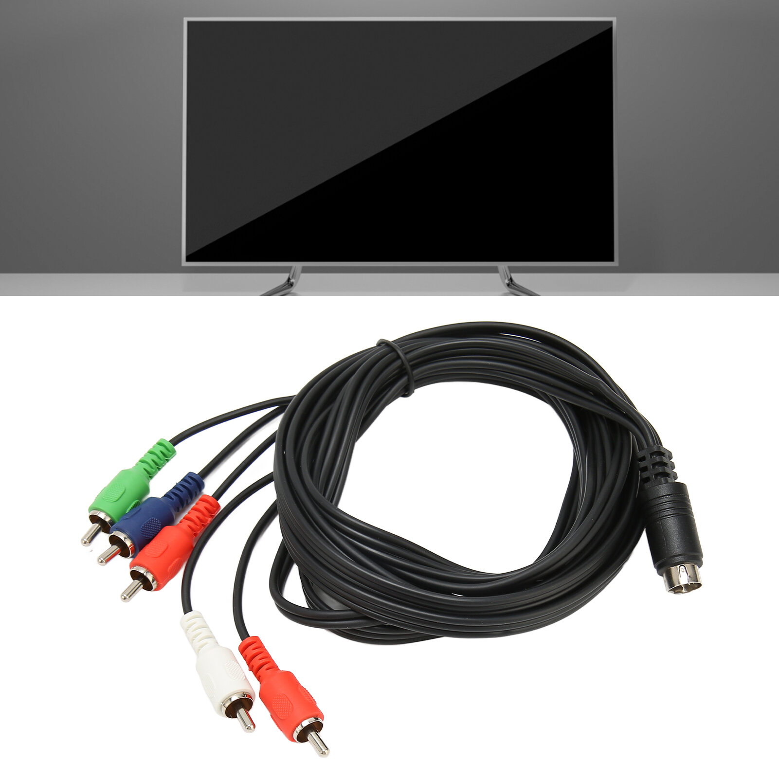 Замена кабеля 10 Pin AV DIN, 6 футов, для DirecTV, с водонепроницаемым ПВХ, для видео и звука