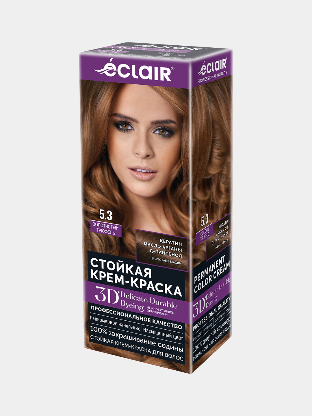 3D-крем-краска Eclair "Золотистый Трюфель", для стойкого окрашивания