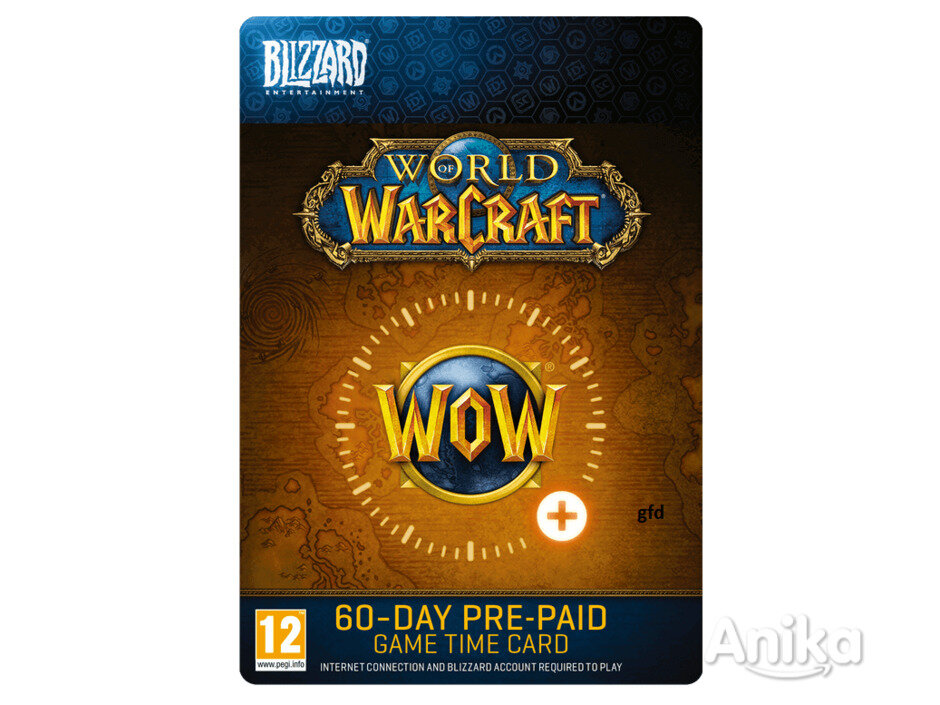 World of Warcraft подписка на 60 дней, Игровое время для ПК (Россия/ Европа/ СНГ) , Time card WOW (RU/ EU) — фото 1