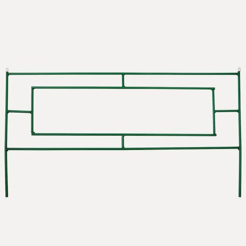 Изображение товара Ограждение декоративное, 55 × 500 см, 5 секций, металл, зелёное, «Газонный»