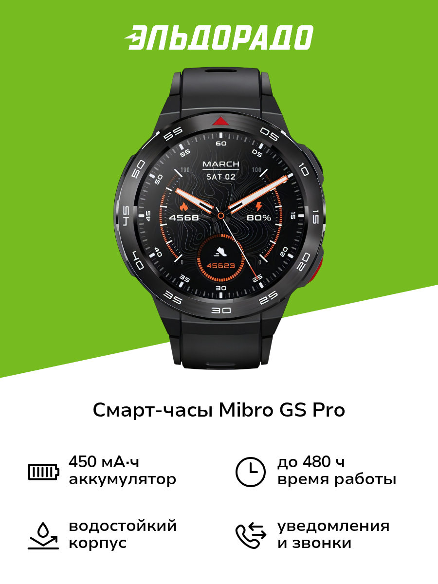 Смарт-часы Mibro GS Pro Black (XPAW013)