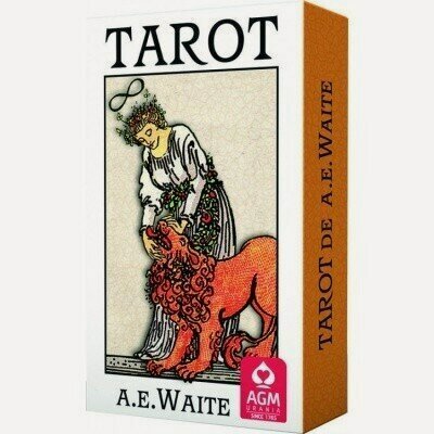 Изображение товара Карты Таро: "A.E.Waite Tarot Premium Edition - Pocket - Spanish" AGM Urania / Таро А. Э. Уэйта, испанская версия, карманный вариант