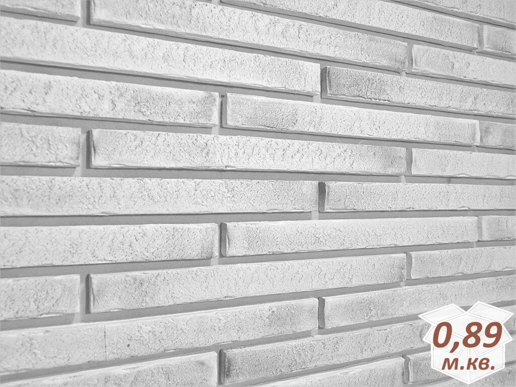 Декоративный кирпич Русский Камень Ригельный Белая скала, 0,89 м. кв.