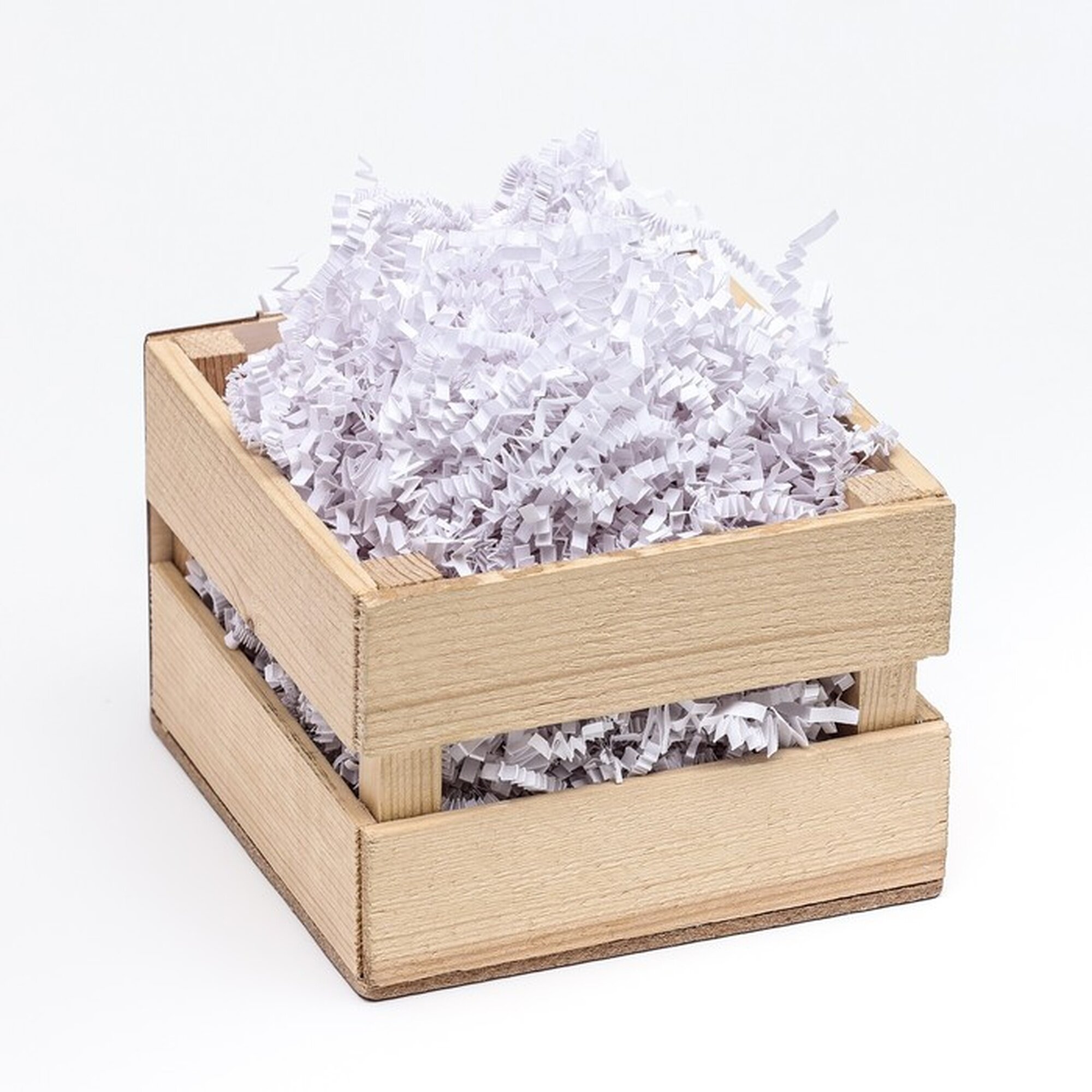 Бумажный наполнитель Сима-ленд для упаковки подарков белый без рисунка 100г