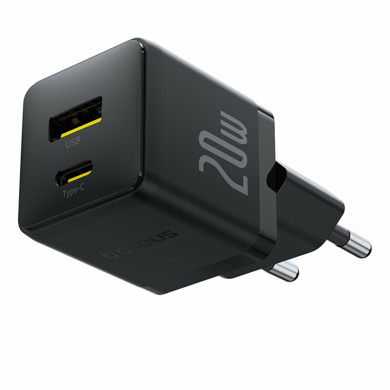 Адаптер питания Baseus Fast Charging Adapter 20W EU, для Европы — фото 1