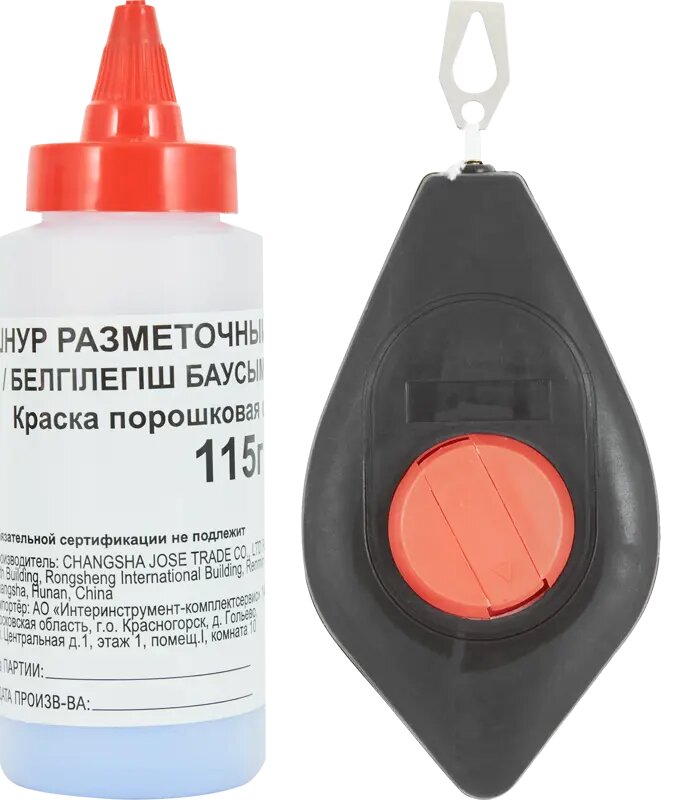 Набор разметочный 3767-F шнур 30 м порошок синий 115 г