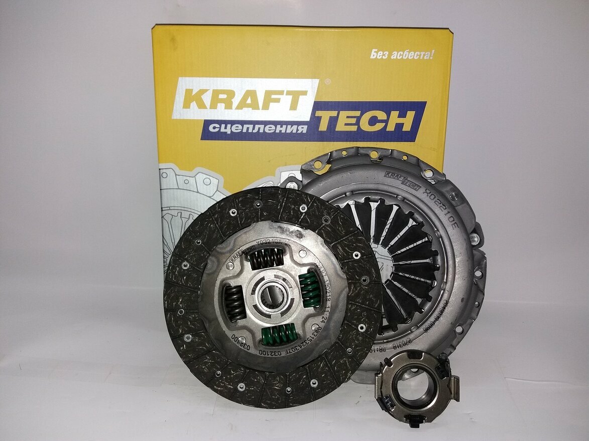 Комплект сцепления для Geely Emgrand/Vision, с выжимным подшипником, KraftTech W02210J